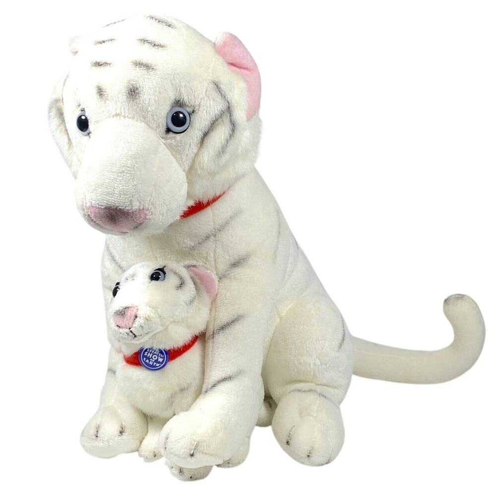 White Tiger and Cub 12" Stuffed Plush Ringling Brothers Greatest Show on Earth